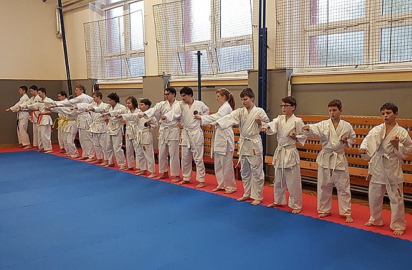 Vánoční trénink karate 2019